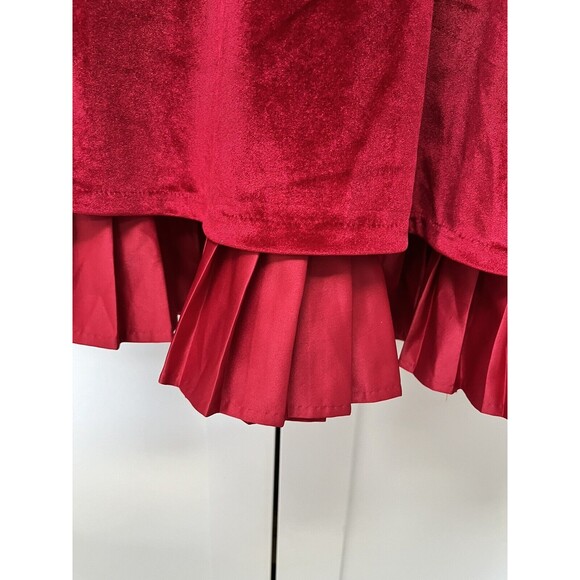 Chasing Fireflies Red Velvet Bow Dress Special Occasion Holiday Girls Sz 14 - Picture 3 of 7